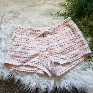 Lou & Grey Embroidered Stripe Knit Shorts